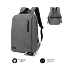 Subblim Mochila City - para Portatiles de hasta 15,6" - Resistente al Agua - DiseÃ±o Actual y Practico - Correas Ajustables - Co
