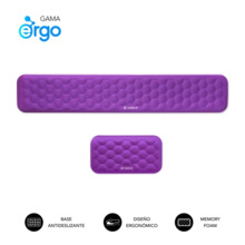 Subblim Pack Ergo Airpadding ReposamuÃ±ecas para Teclado y Raton - Espuma Viscoelastica 65D - Tejido AirMesh Transpirable - Base