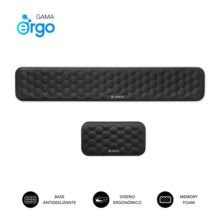 Subblim Pack Ergo Airpadding ReposamuÃ±ecas para Teclado y Raton - Espuma Viscoelastica 65D - Tejido AirMesh Transpirable - Base