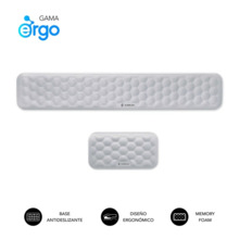 Subblim Pack Ergo Airpadding ReposamuÃ±ecas para Teclado y Raton - Espuma Viscoelastica 65D - Tejido AirMesh Transpirable - Base