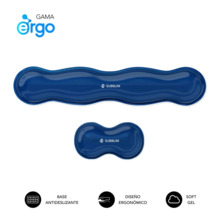 Subblim Pack Ergo Crystal Flex ReposamuÃ±ecas para Teclado y Raton - Gel Refrigerante Autoajustable - DiseÃ±o Ondulado Ergonomic