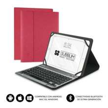 Subblim Teclado Bluetooth extraÃ­ble - Funda universal 9-10.1" - DiseÃ±o ultradelgado - Soporte ajustable - Acceso a todas las f