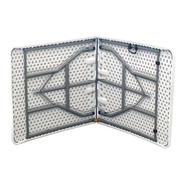 Sungarden Mesa de Resina Plegable 152x70x74cm 3.5cm - Color Blanco (3)