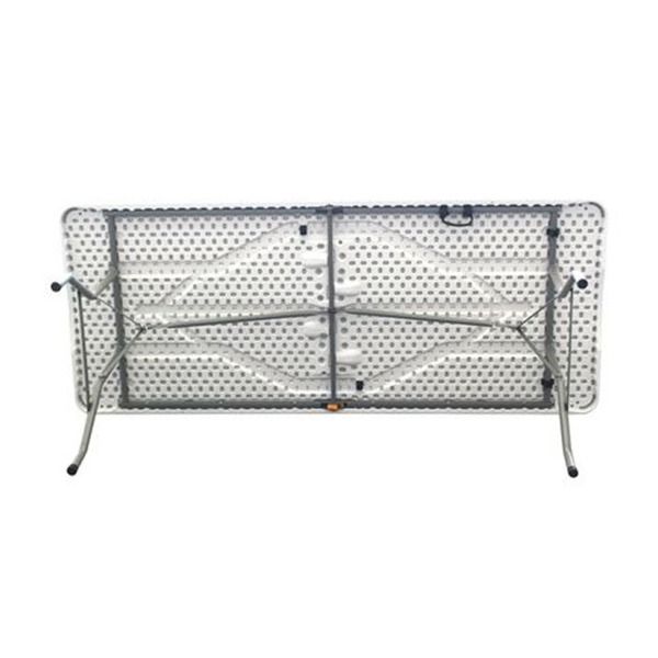 Sungarden Mesa de Resina Plegable 152x70x74cm 3.5cm - Color Blanco (4)