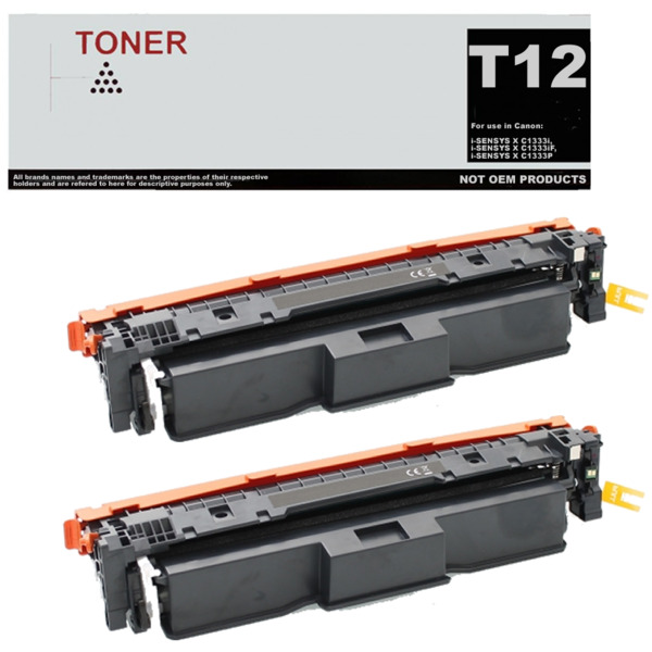 T12 pack 2 cartuchos de toner negro compatible con Canon 5098C006