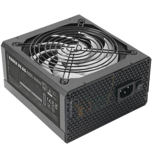 Tacens Radix VII AG 600S Fuente de Alimentacion 600W ATX - PFC Activo - Ventilador 140mm de 12dB - 80 Plus Silver - Cableado Mod