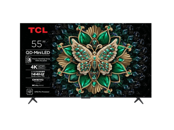 TCL 55C6K Televisor Smart TV 55" MiniLED UltraHD 4K - Google TV - 144Hz - Sonido Onkyo - Dolby Vision IQ - Dolby Atmos - VESA 30