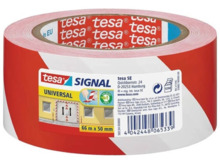 Tesa Cinta Adhesiva de SeÃ±alizacion 50mm x 66m - Ideal para SeÃ±alizar Obstaculos Permanentes - Adhesivo sin disolventes - Colo