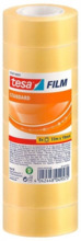 Tesa Tesafilm Standard Pack de 8 Cintas Autoadhesivas Transparentes 19mmx33m - Buena Adherencia y Alta Resistencia a la Luz UV -