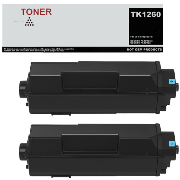 TK1260 pack 2 toner negro compatible con Kyocera 1T0C150NL0