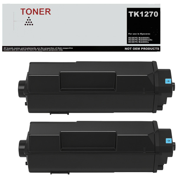 TK1270 pack 2 toner negro compatible con Kyocera 1T0C140NL0