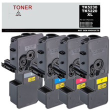 TK5220 / TK5230 XL pack 4 cartuchos toner compatible con Kyocera TK5220K / TK5230K, TK5220C / TK5230C, TK5220M / TK5230M, TK5220