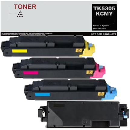 TK5305 pack 4 toner multicolor compatible con Kyocera TK5305K TK5305C TK5305M TK5305Y