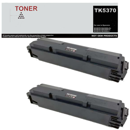 TK5370K pack 2 toner negro compatible con Kyocera 1T02YJ0NL0 / TK5370K