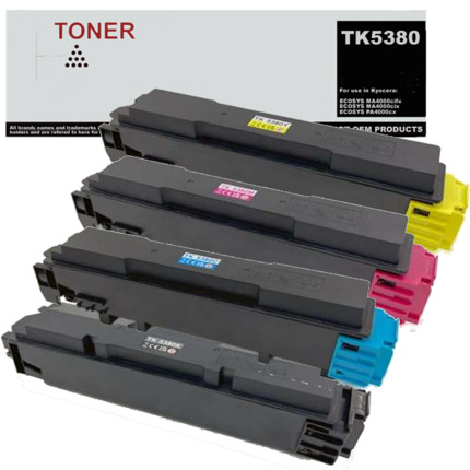 TK5380 pack 4 toner multicolor compatible con Kyocera TK5380K TK5380C TK5380M TK5380Y