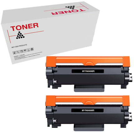 TN2420 pack 2 toner generico Brother TN2420/TN2410 (TN-2420/TN-2410)