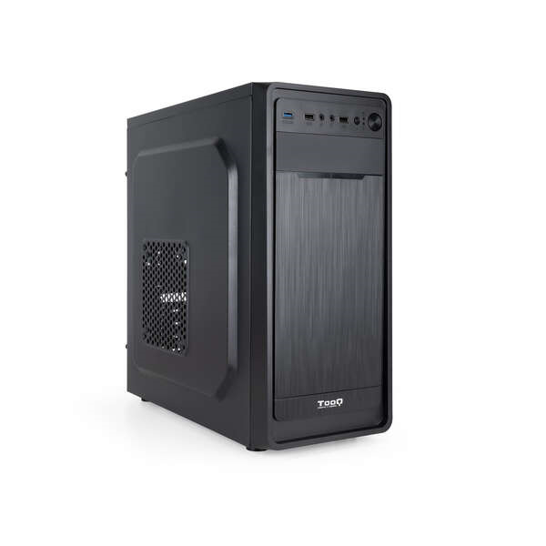 Tooq Caja Semitorre ATX/MicroATX/Mini-ITX - Tamaño Disco Soportado 3.5", 2.5" - USB3.0, 2.0, Audio HD - Ventilador 120mm Inclui
