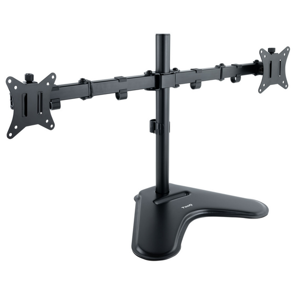 Tooq Soporte de Mesa con Brazos Articulados para 2 Monitores de 17-32 - Giratorio e Inclinable - Peso Max 9kg x Brazo - VESA 100