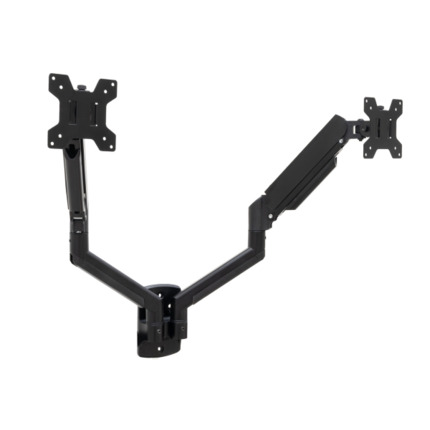Tooq Soporte de Pared con Brazos Articulados para Monitores de 13"-34" - Piston de Gas - Giratorio e Inclinable - Gestion de Cables - Peso Maximo 10kg - VESA 100x100 - Color Negro