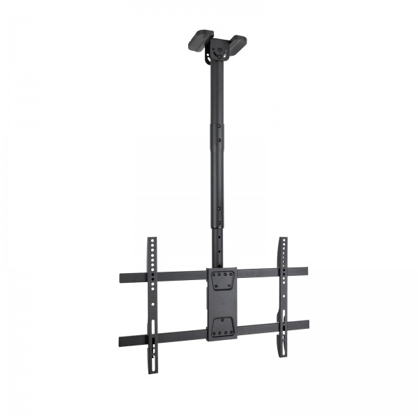 Tooq Soporte de Techo para Pantallas 43-86" - Angulo de Giro 180º - Inclinable - Gestion de Cables - Peso Max. 60kg - VESA Max.