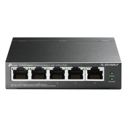 TP-Link Switch de Sobremesa - 5 Puertos Gigabit con 4 Puertos PoE