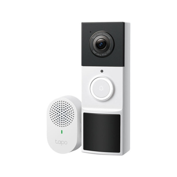 TP-Link Tapo D210 Timbre Inteligente con Video 2K 3MP - Vision Nocturna - Angulo de Vision de 160º - Deteccion y Notificaciones