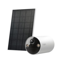 TP-Link TC82 Kit Camara de Seguridad IP WiFi  2K 3MP + Panel Solar Tapo A201 - Para Interior y Exterior - Vision Nocturna - Dete