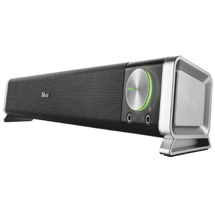 Trust Asto Barra de Sonido USB 12W - Entrada Jack 3.5mm - Cable de 1.40m - Color Negro