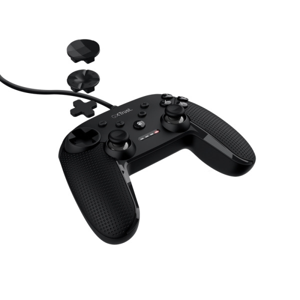 Trust Controlador para Gaming Muta - Cable de 3 Metros - Gatillo Sensible a la Presion - Personalizable - 15 Botones - Palanca A