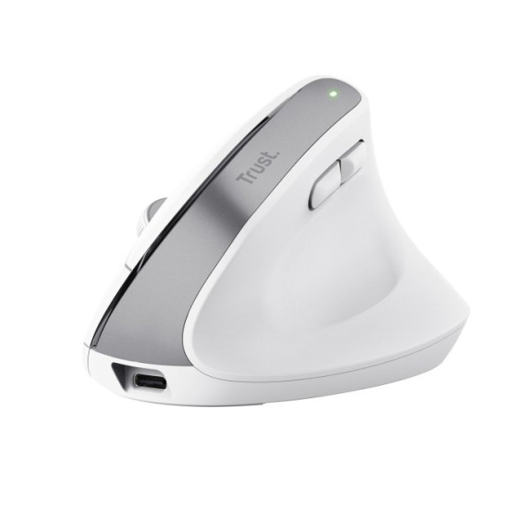 Trust Ergo BayoII+ Teclado Inalambrico - Sensor Optico Ajustable Entre 800 y 2400 DPI - 6 Botones - Notificaciones LED - Multidi