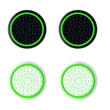 Trust Gaming GXT 267 Pack de 4 Grips para Mando Xbox Series X/S - 2 Blancos que Brillan en la Oscuridad y 2 Negros
