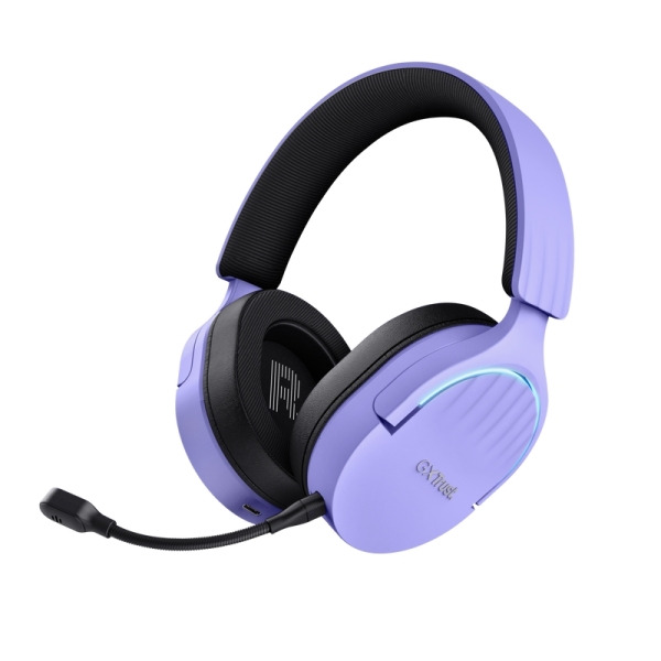 Trust GXT491 Fayzo Auriculares Gaming Bluetooth, USB 2.4Ghz - Iluminacion RGB - Microfono Extraible - Diadema Ajustable - Autono