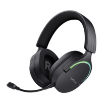 Trust GXT491 Fayzo Auriculares Gaming Bluetooth, USB 2.4Ghz - Iluminacion RGB - Microfono Extraible - Diadema Ajustable - Autono