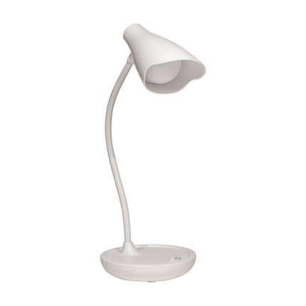 Unilux Lampara de Escritorio LED Ukky - Iluminacion LED de Bajo Consumo - DiseÃ±o Moderno y Elegante - Brazo Flexible para Ajustar la Luz - Color Blanco