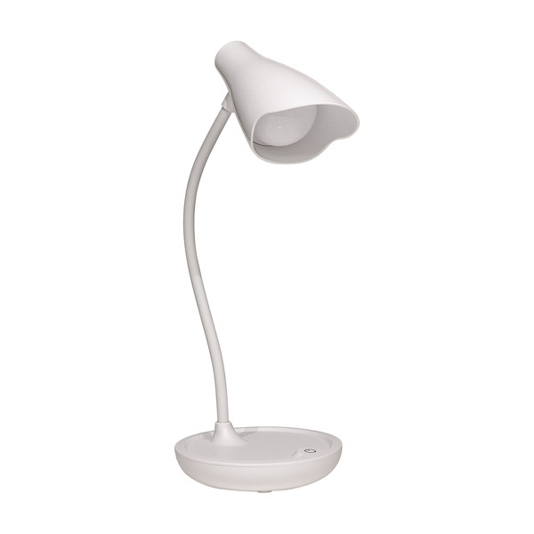 Unilux Lampara de Escritorio LED Ukky - Iluminacion LED de Bajo Consumo - DiseÃ±o Moderno y Elegante - Brazo Flexible para Ajust