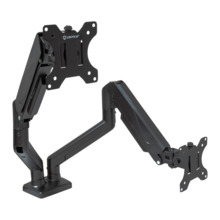 Unykach UK1479 Soporte de Mesa con Brazo Articulado para 2 Monitores de 13"-32" - Giratorio, Resorte de Gas - Gestion de Cables