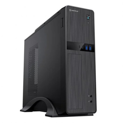 Unykach UK52112 Caja Torre MicroATX + Fuente de Alimentacion SFX 450W - Tamaño Disco Soportado 3.5", 2.5" - USB-A 3.2, USB-C y Audio