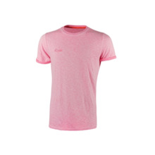 Upower Fluo Camiseta de Manga Corta - Talla 3XL - Algodon Flameado, Tejido Slub Cotton, Transpirable, Ajuste Slim-Fit, Cuello Re