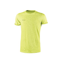 Upower Fluo Camiseta de Manga Corta - Talla 3XL - Algodon Flameado, Tejido Transpirable, Ajuste Slim-Fit, Cuello Redondo Acanala