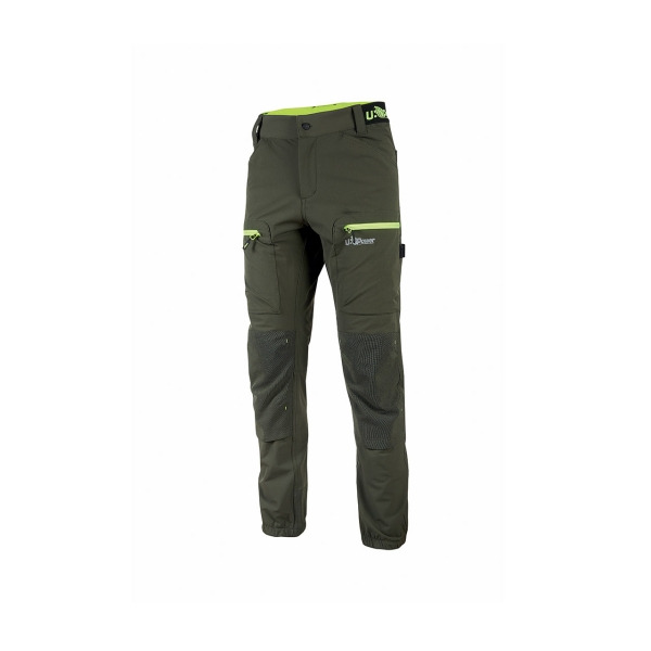 Upower Harmony Pantalones de Trabajo de Verano - Talla M - Corte Jogging, Impermeables, Secado Rapido, Multiples Bolsillos, Deta