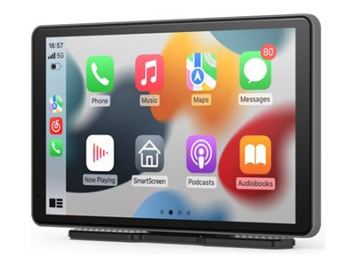 Urban Factory Duplee Pantalla de 7" para Coche - Fijacion al Parabrisas - Sistema Linux Multilengua - Carplay y Android Auto Int