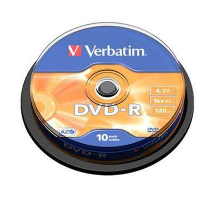Verbatim DVD-R 16x 4.7GB (Tarrina 10 Uds)