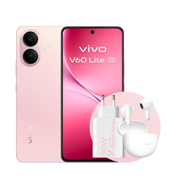 Vivo V60 Lite 5G Smartphone Pantalla 6.77" - 120Hz - 8GB - 256GB - Camara 50Mp - Bateria 6500mAh - Admite Carga de 90W - Color R