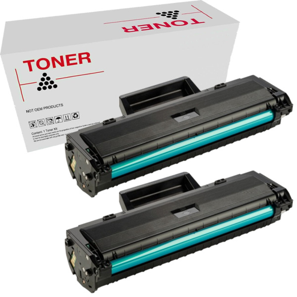 W1106A - 106A pack 2 toner compatible HP Laser 107, HP Laser MFP 135, HP Laser MFP 137 (1k)