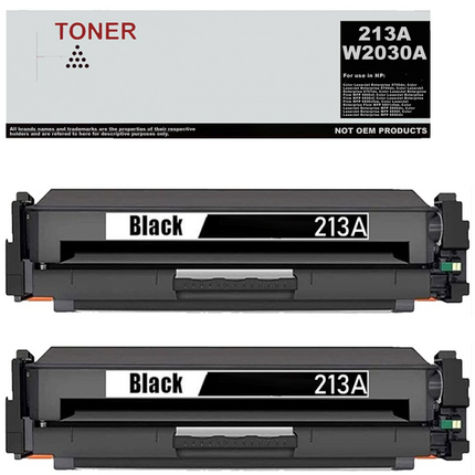 W2130A pack 2 toner negro compatible con HP 213A
