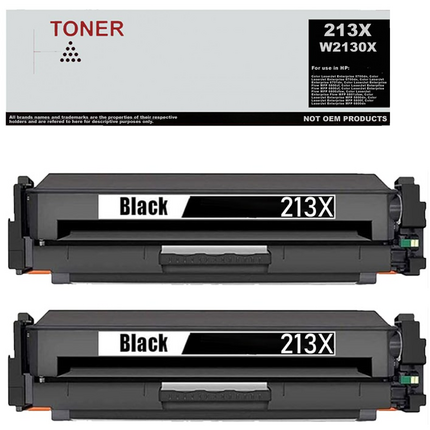 W2130X pack 2 toner negro compatible con HP 213X