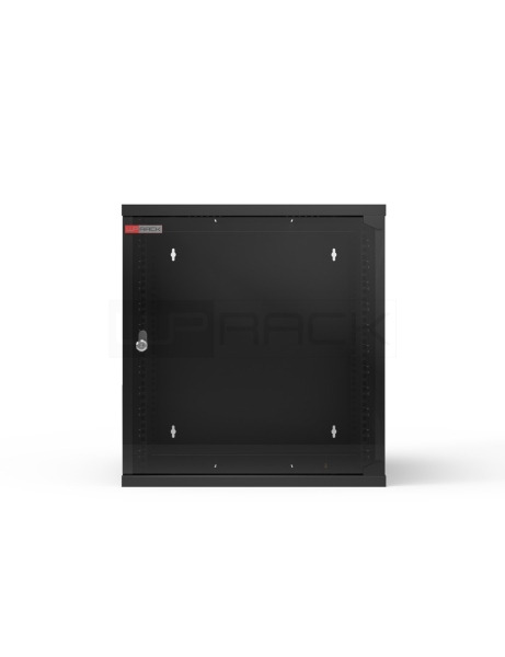 WP RWA-06606-B Armario Mural 6U - Puerta de Cristal - Cerradura de Seguridad - 540x600x310mm - Color Negro