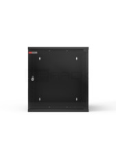 WP RWA-15606-B Armario Mural 15U - Puerta de Cristal - Cerradura de Seguridad - 540x600x720mm - Color Negro