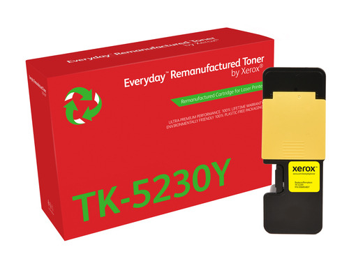Xerox Everyday Kyocera TK5220/TK5230 Amarillo Cartucho de Toner Remanufacturado - Reemplaza 1T02R9ANL1/1T02R9ANL0/TK5220Y/TK5230