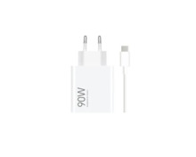 Xiaomi HyperCharge Cargador GaN Universal de Pared 90W - USB-A - Carga Rapida - Color Blanco